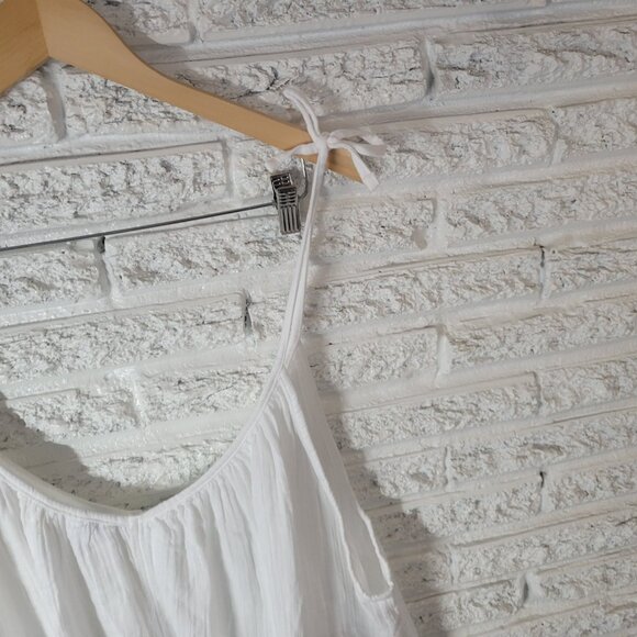 Old Navy Womens Top 4X Plus Camisole Tied Spaghetti Straps Casual WHI3E - Picture 6 of 9